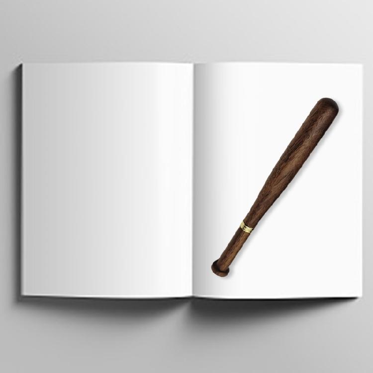 Gift Pen Set Baseball Ballpoint Pen Set Wood Baseball Bat Pen Stationery Pen Snooth Writing Pen for School Office