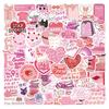 55 Blue Cartoon Stickers for Journals, Water Bottles, and Computers - Waterproof Stationery Decor