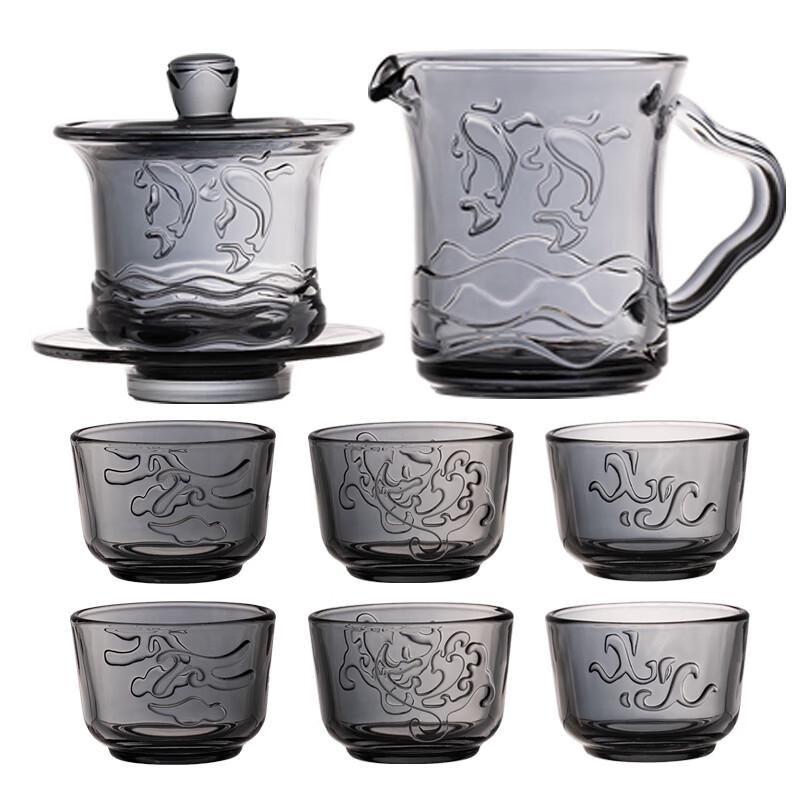 Wuzuo Elegant Heat-Resistant Glass Tea Set