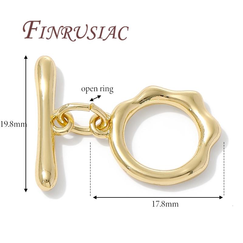 18K Gold Plated Toggle Clasp For Jewelry,Bracelets Locks,OT Clasp For Jewellery,Necklace Clasps Connectors,DIY Accessories