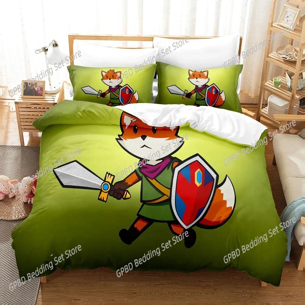 

Comforter 3D Print Game Tunic Bedding Set 3D Printed Suitable For Bedroom Kids Home Textile Comforter (quilt)-EU Single(135*200cm)3pcs
