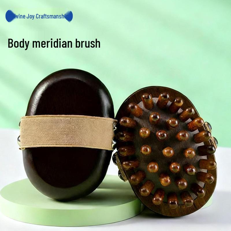 Dai Mai Meridian Gua Sha Brush for Full-Body Massage Mini Model (PS Beads) Meridian Brush