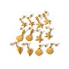 Light Luxury Fashion Marine Series Jewelry Stainless Steel Shell Earrings 18k Gold Starfish Stud Earrings Women