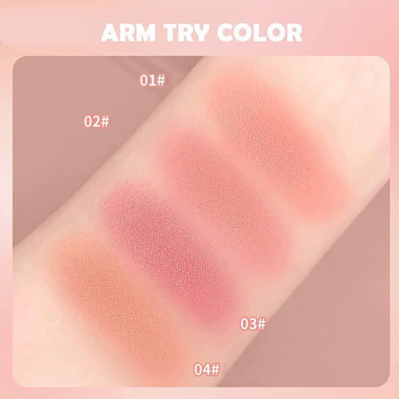 1 ks sypká pudrová tvářenka Air Cushion tvářenka Přírodní tvářenka na tváře Třpytivá tvář Vysoce pigmentovaný make-up na tvářenku, dlouhotrvající a lehký