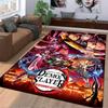Printed Carpet Rug Demon Slayer Entertainment District Arc Tengen Anime Poster vintage retro distressed print for living room bedroom dorm decor