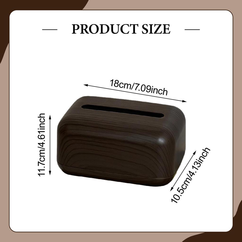 Tissue Box Napkin Paper Holder Rustic Creative Decoration Gift Vintage Style Tissue Dispenserr for Home Bedside Living Room
