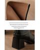 Retro Square Toe High Heel Ankle Boots for Women - Autumn/Winter Chunky Martin Boots In British Style, Red/Brown, 6CM Heel.