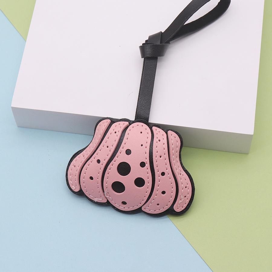Mini Artificial Leather Halloween Pumpkin Luggage Bag Handbag Lanyard Pendant