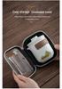 Portable Ceramic Tea Set: One Pot, Four Cups - Ideal for Camping and Solo Quick-Brew