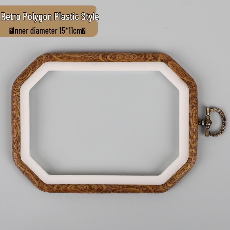 Bamboo-Style Adjustable Mini Embroidery Hoop - Handmade Cross Stitch & Weaving Frame