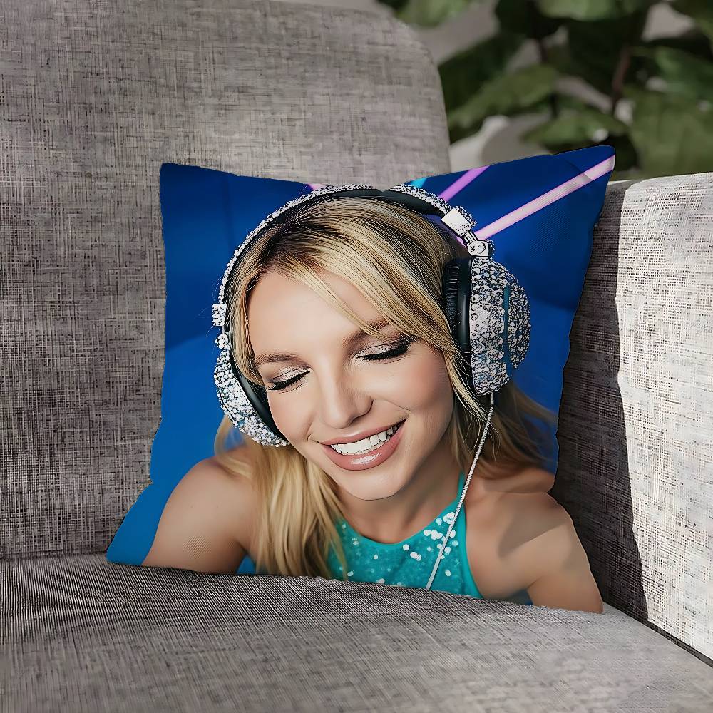 B-Britney S-Spears Pillow Case For Sofa Decor Car Office Room Printing Cushion Cover Decorations and Protector