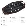 Men's Handheld Bag High End PU Leather Long Wallet Large Capacity Multi Card Slot Wrist Bag Password Anti Theft Phone Bag