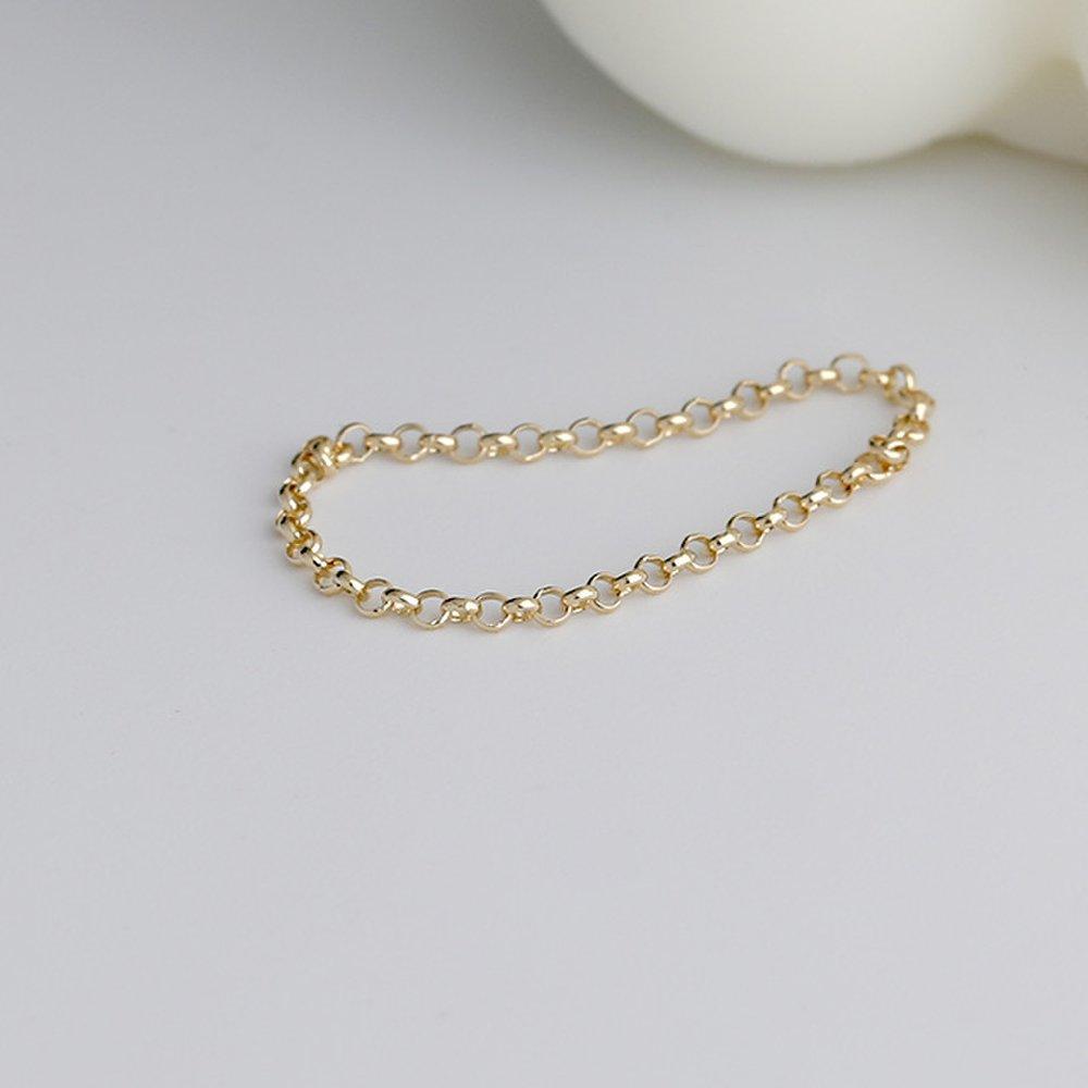 14K Bubble Chain Ring