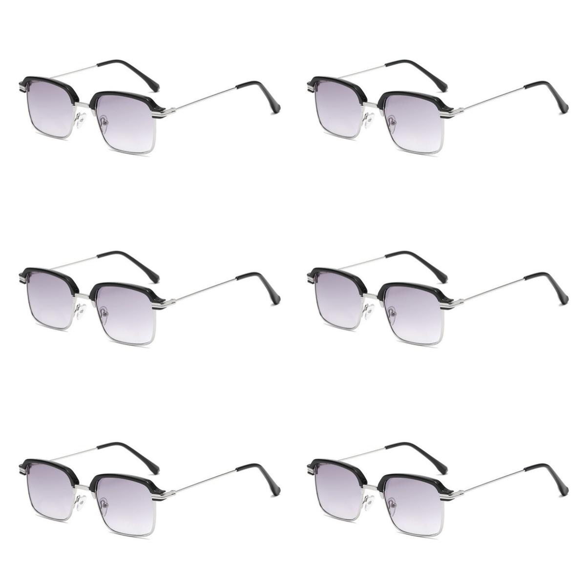 

6PCS Anti-Blue Light Dual-Use Presbyopic Glasses Men s and Women s Dual-Light HD Large Frame Sun Presbyopic Glasses Sunglasses 3.5