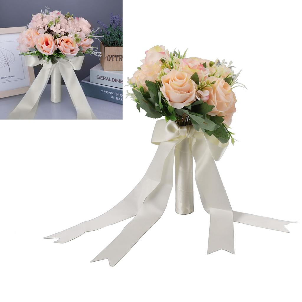 Wedding Bouquets Flower Hand Bouquet Silk Artificial Fake Flowers for   Wedding Party and