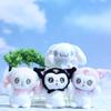 Adorable Sanrio Plush Toy Keychain Super Soft Cinnamoroll Kuromi Melody Bag Charm