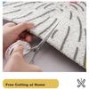Qiqijia Entrance Door Mat, Home Use Non-Slip Foot Mat, Cartoon Silk Loop Doormat, Dirt-Catching Mat for Entryway