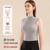 MIIOW Women's Thermal Lamb Wool Half-High Collar Vest