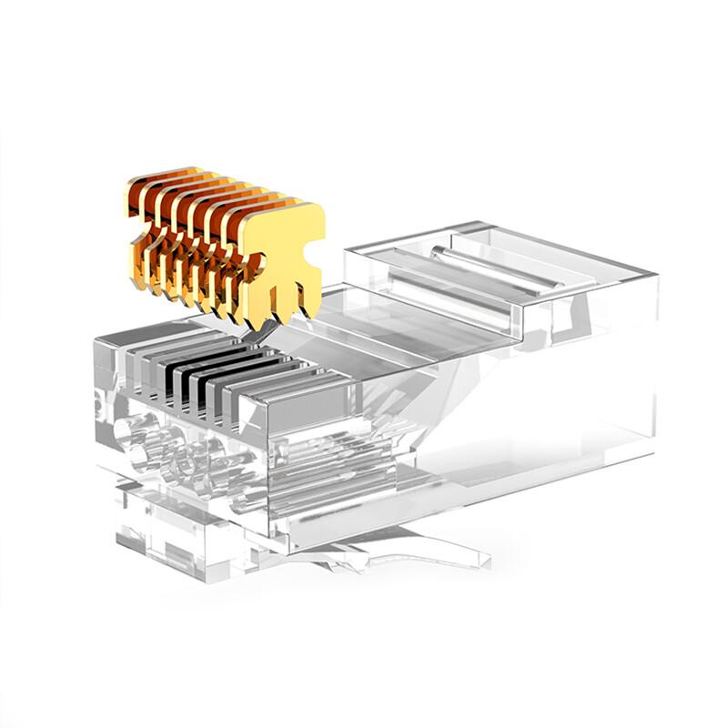 SHOCHAN Engineering Grade Cat6 RJ45 Unshielded Gold-Plated Crystal Head