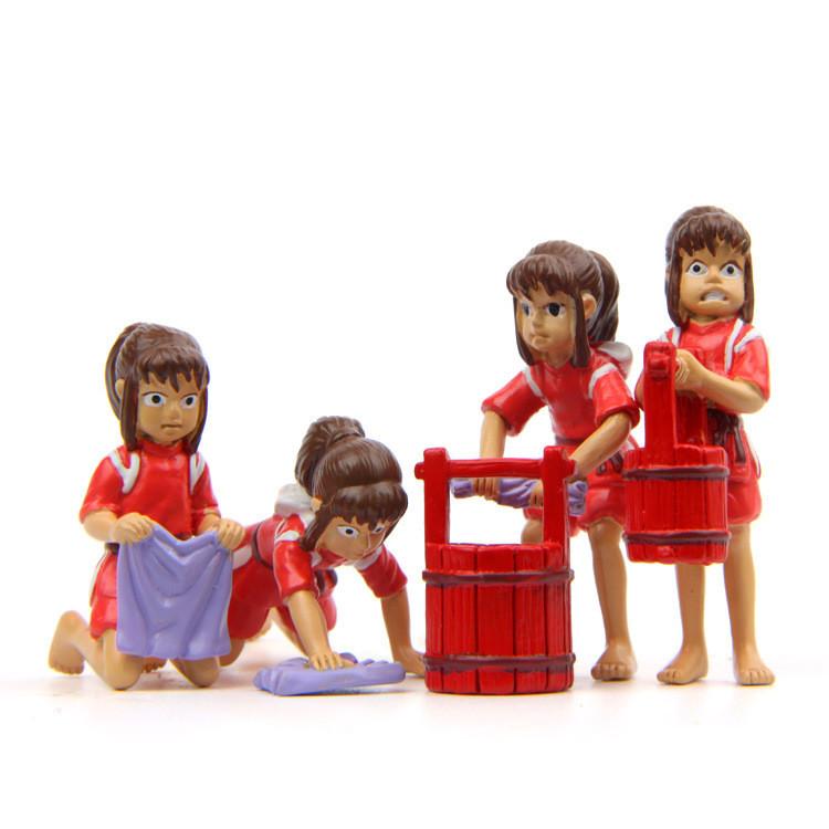 Ogino Holding Chihiro Water Bucket And Mopping Floor Scene Mini Model Ornament