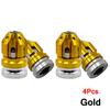 DSYCAR 4Pcs Aluminum Alloy Tire Valve Caps Automobile Tire Caps Anti-Leak Valve Suitable For Motorcycles Car Bicycles