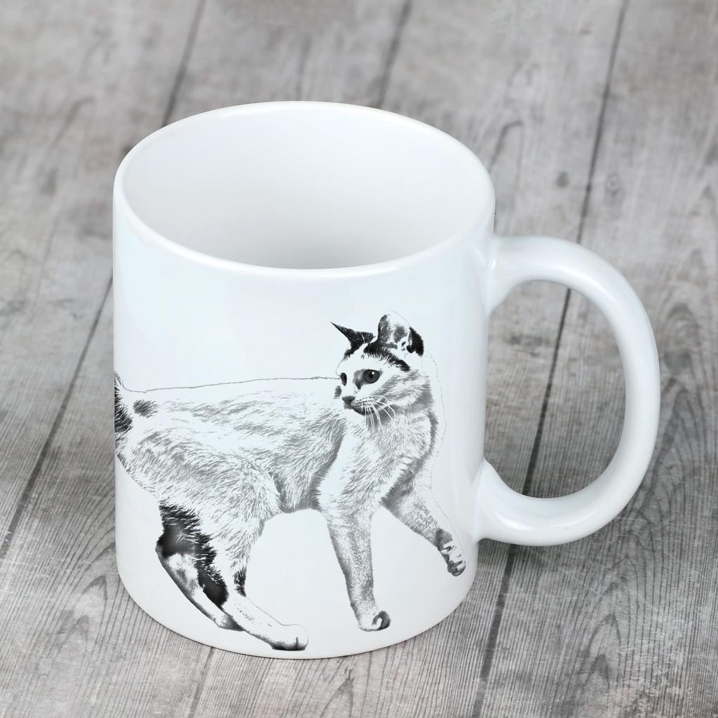 Japanese Bobtail - Cup with a Cat, Cup with a Photo, Personalized Gift from the Art-Dog Brand