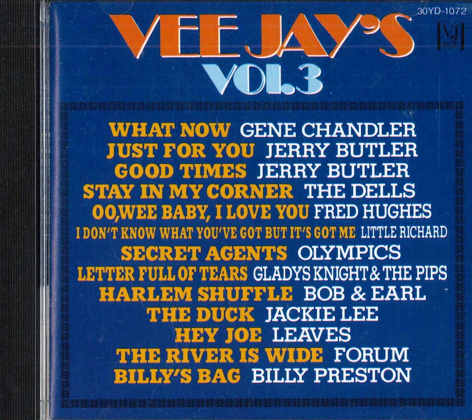 

CD РАЗНЫЕ - Vee Jay s Vol.3 30YD1072 VEE JAY Япония Соул/Фанк