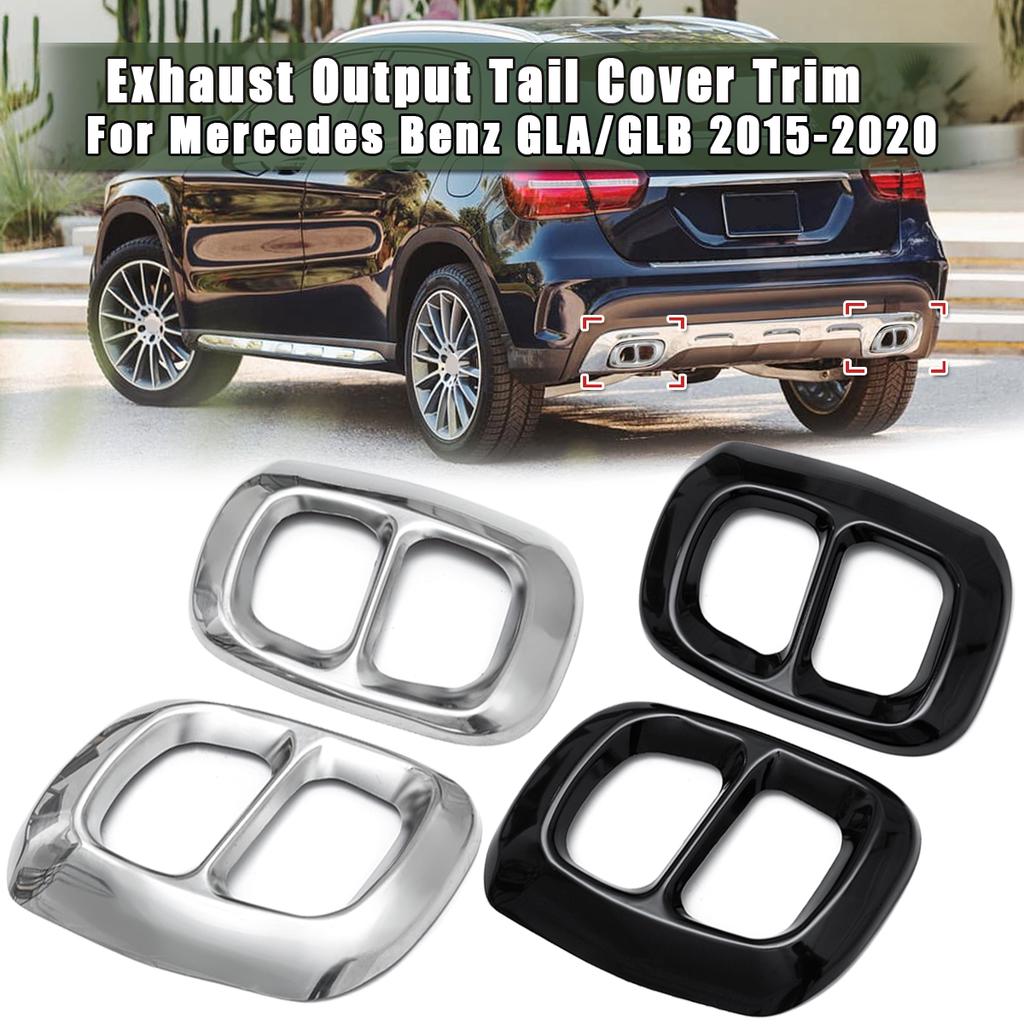 Car Exhaust Muffler Tail Pipe Cover 2pcs For Benz GLE W166 /Coupe C292 2015-2019 Car Exhaust Muffler Tail Pipe Cover 2pcs For Benz GLE W166 /Coupe C292 2015-2019