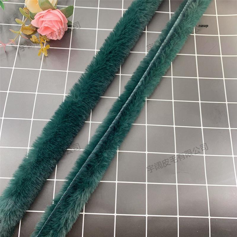 Handmade Imitation Otter Fur Trim for Hanfu Cloak and Apparel Accessories