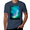 Beautiful Northern Lights Tshirt Plus Size Loose Short Sleeve Top
