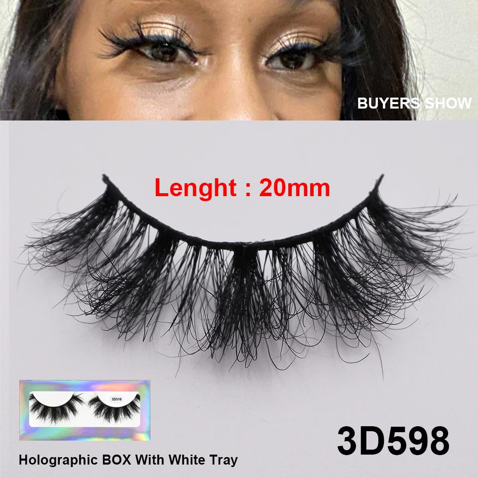 RED SIREN Strip Lashes Mink Fluffy Natural False Eyelashes 16mm 18mm Cruelty Free Reusable Wispy Mink Eyelashes Luxury Makeup