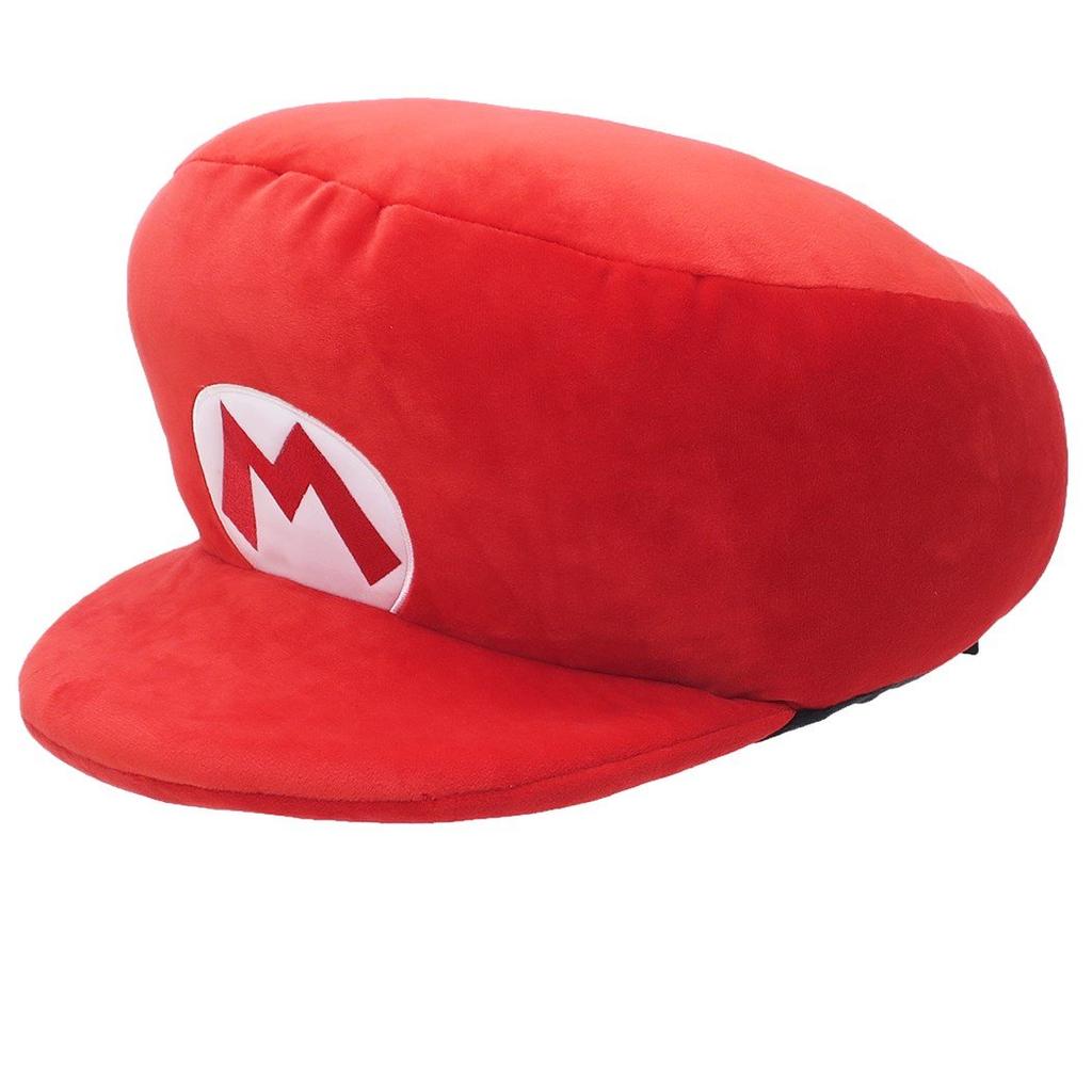 Super Mario Mocchi-Mocchi-GameStyle Mario Hat Plush Toy, Approximately 38cm Long