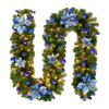 Christmas Illuminate Garland 8.8ft Rattan Christmas Battery Operated Artificial Flower Vine Plants Christmas Decorations