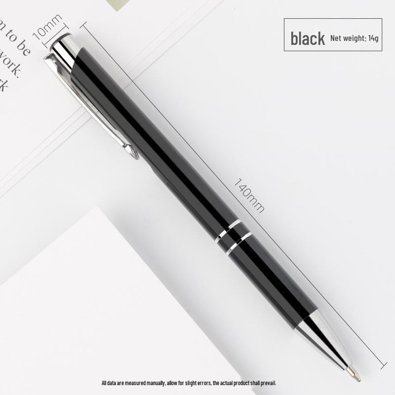 Customized Metal Click Ballpoint Pen with Logo - Oil-Based Ink, Press-Action Design for Promotional Use