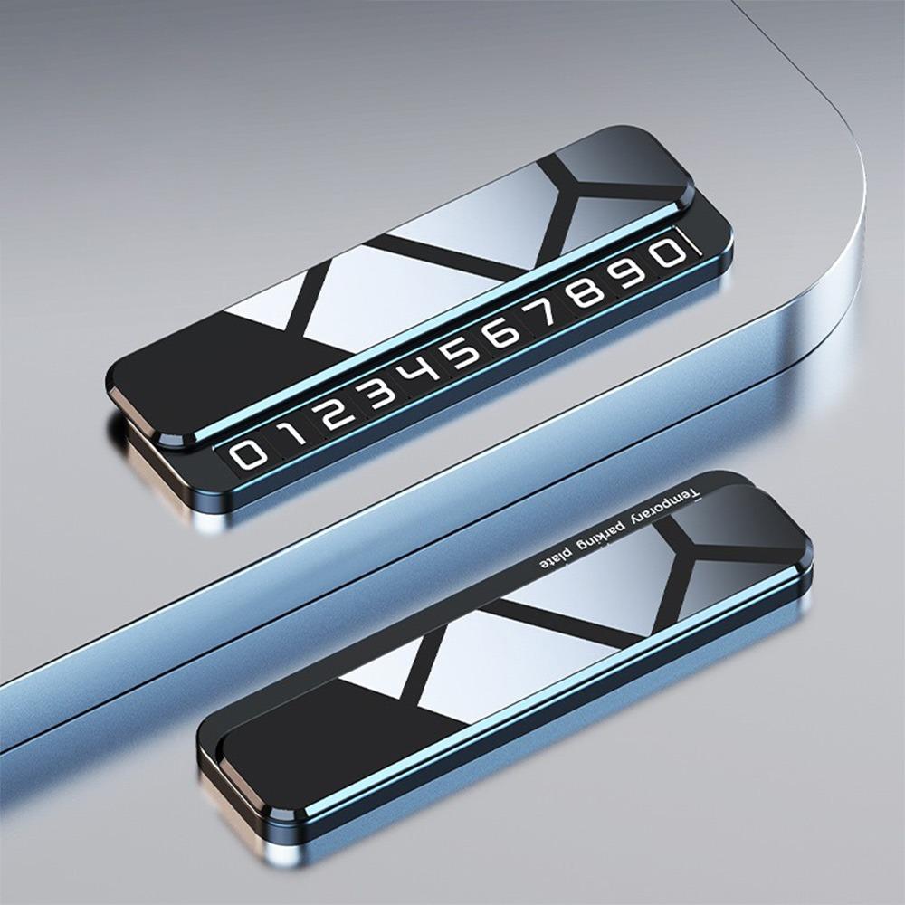 Metal Parking Number Plate Hidden Design Phone Number Holder Valet Parking