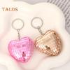 Heart Disco Keychain Shape Ball Mirror Ball Keychain Hanging Pendant Bag Charm Halloween Christmas Gift