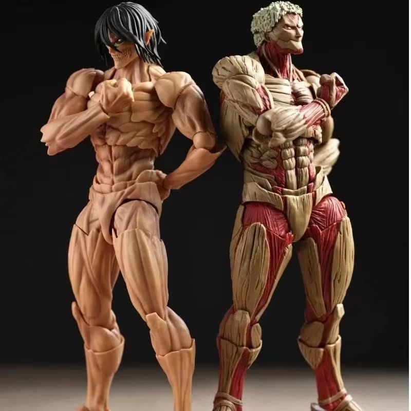 New High Quality Attack On Titan Anime The Armored Titan Eren Jaeger Figures Statue Collection Movable Model Doll Toy Gift