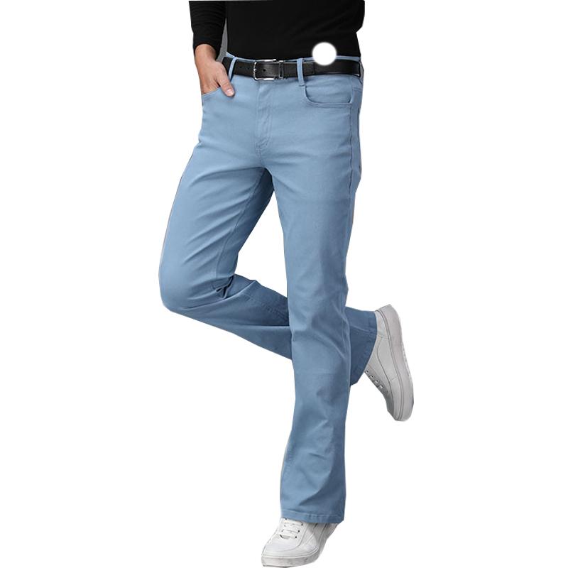 Men's Big Flared Jeans Boot Cut Leg Flared Loose Fit Male Designer Classic Casual Jeans Jeans For Men