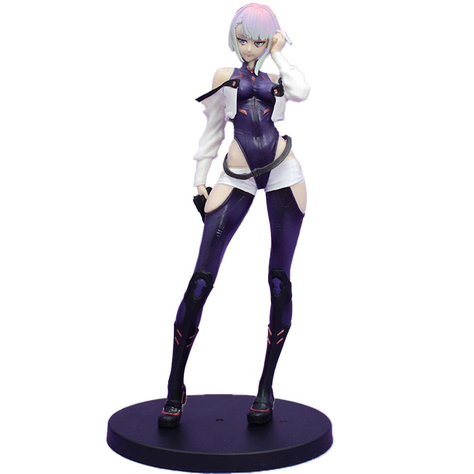 Cyberpunk Lucy Rebecca David Martinez Johnny Silverhand Standing Take Gun Action Figure Toys