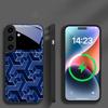 Abstract geometric grid For Samsung Galaxy S26 Ultra S20 FE S21 S22+ S23 Plus S24 Ultra 25 Edge For Magsafe Glass Phone Casee