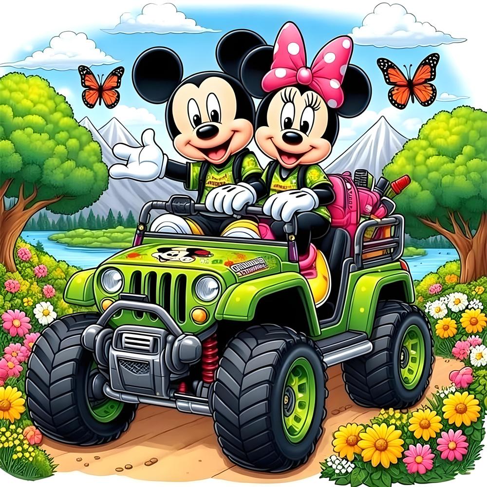 Disney ציור יהלומים 5D מיקי מיני ערכת פסיפס תפר צלב קישוט לבית מדבקת קיר מתנה בעבודת יד DIY