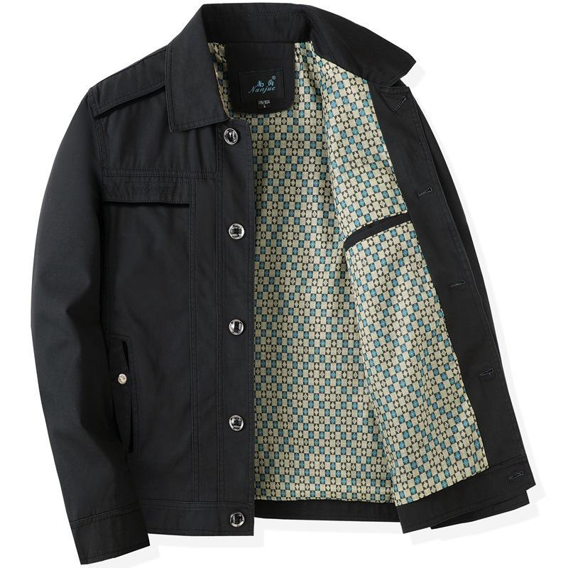 Dad's Mid-aged Stand-collar Jacket: New Spring & Autumn Style for Men