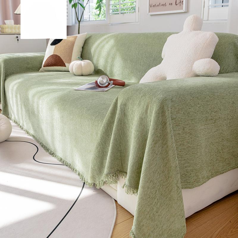 Modern Cream Style Dustproof Sofa Cover Towel Sofa Cushion Sofa Cover All-Inclusive Universal Four Seasons Universal Chenille Blanket