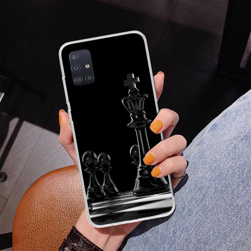 Wettkampf-Schachspiel Handyhülle Für Samsung Galaxy A52 A32 A22 A12 A51 A31 A50S A30S A20S A10S Note 20 Ultra 10 Plus S10 A72 A