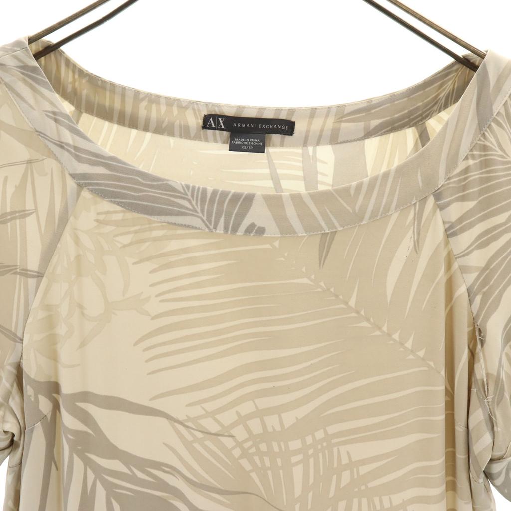 ARMANI EXCHANGE Overall handle Short sleeve mini dress XS Gray Women Used