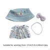 4 Pieces Doll Clothes Set Dress Outifits Necklace Cute Suit for 15cm Dolls
