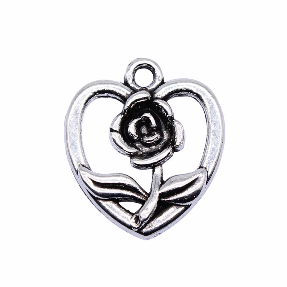 Roses Lotus Flower Charms Sunflowers Pendants For Floral Themed Jewelry Making