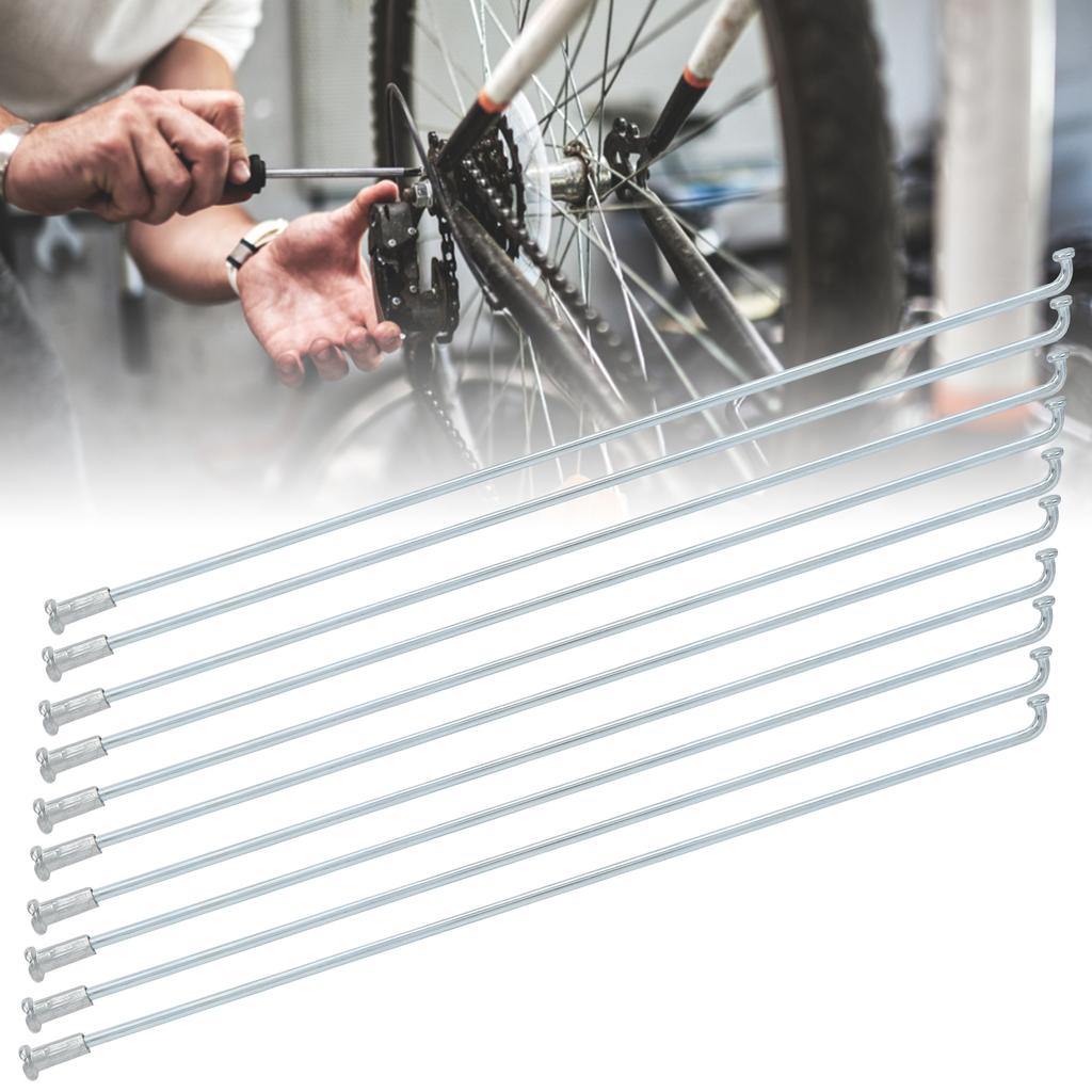 10pcs 13G 2.2mm Bike Spokes Iron Manganese Spokes Bicycle Tricycle Accessories