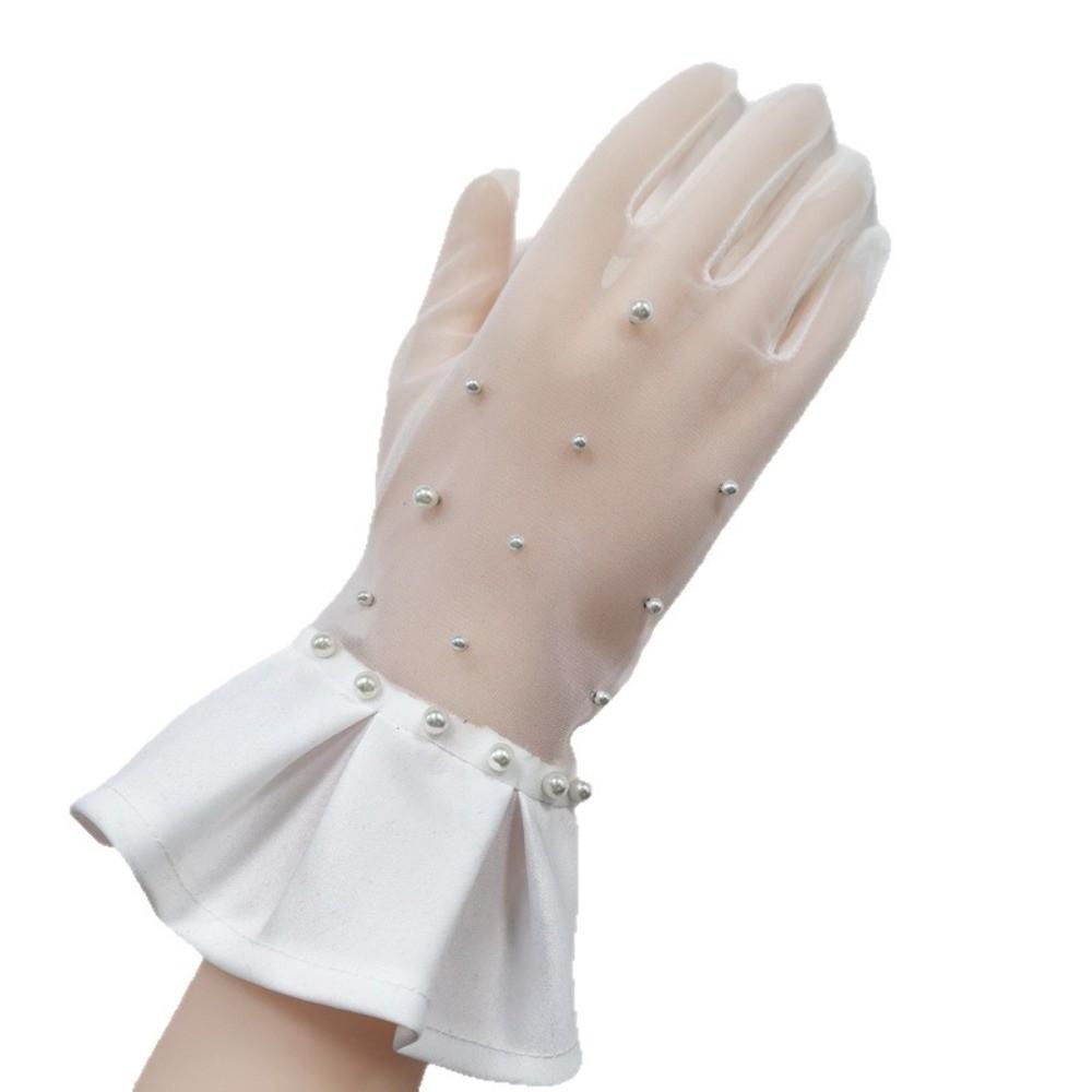 1Pairs Sexy Women Lace Gloves Mesh Tulle Gloves New Dance Gloves  Clothing Accessories