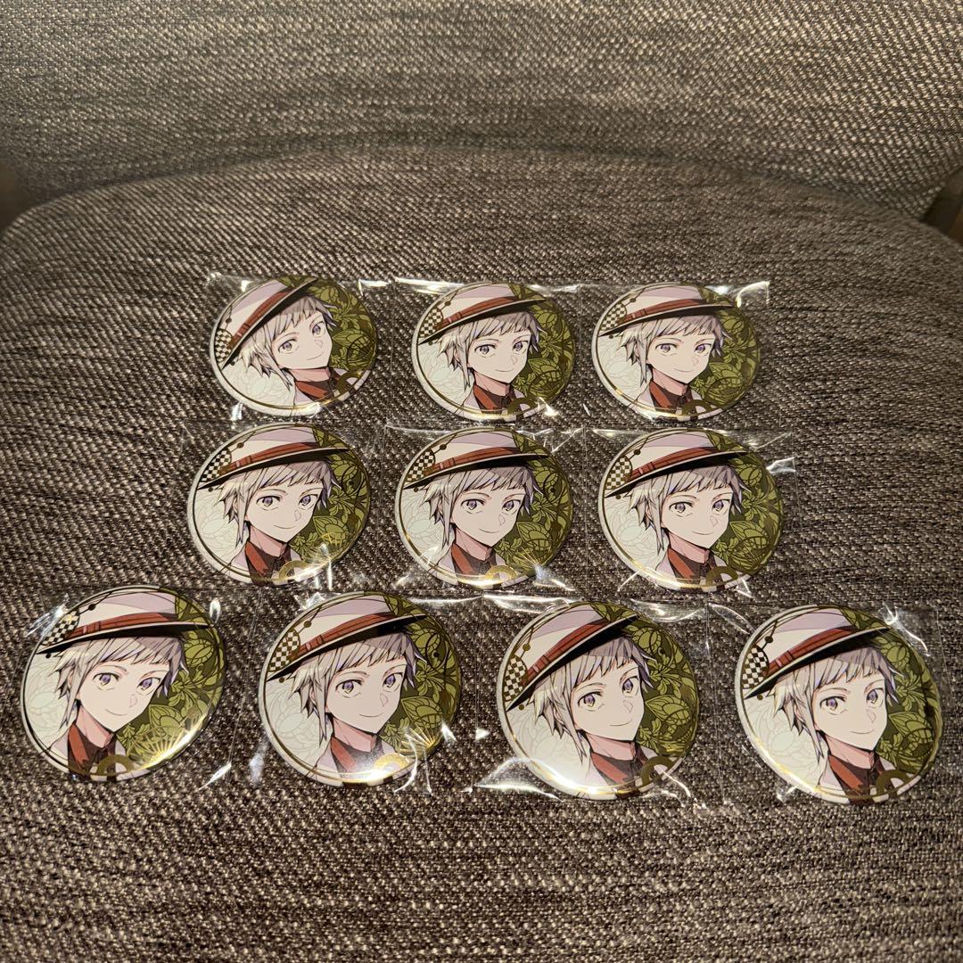 

[USED] Bungo Stray Dogs Harukawa 35 Art Collection Gamers Foil-stamped Can Badges Nakajima Atsushi 10 pieces